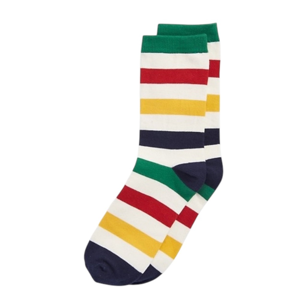 HBC Stripes Big Kids Dress Socks